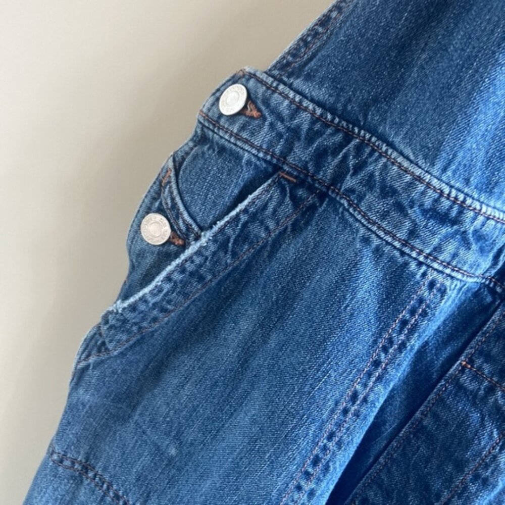 Gap Cropped Slouchy Overalls